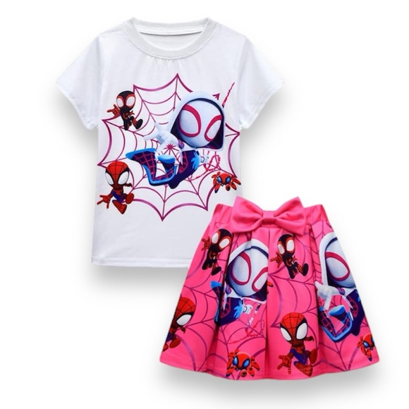 NEW 3pc Spidey Gwen Skirt Set with crossbody - Picture 3 of 4